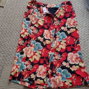 Loft Floral Gaucho Pants